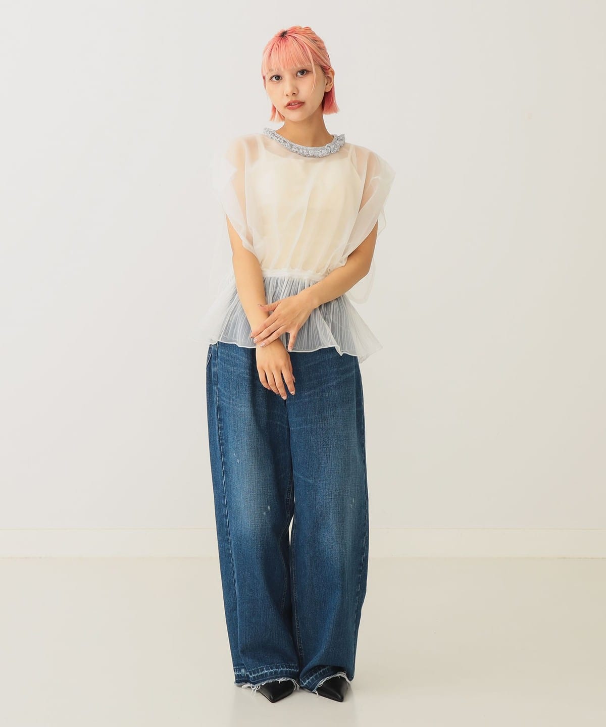 BEAMS COUTURE（ビームス クチュール）シースルー ニットベスト