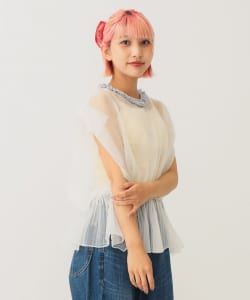 シースルー ニットベスト