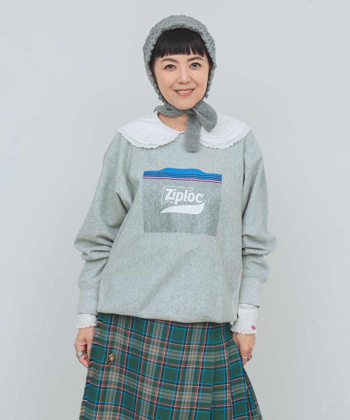 新品 Champion BEAMS×Ziploc リバースウィーブ スウェットL
