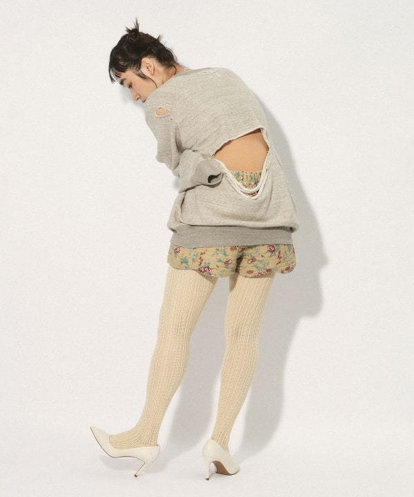 クラッシュ スウェット Model : H163 B79 W62 H87　Size : ONE SIZE