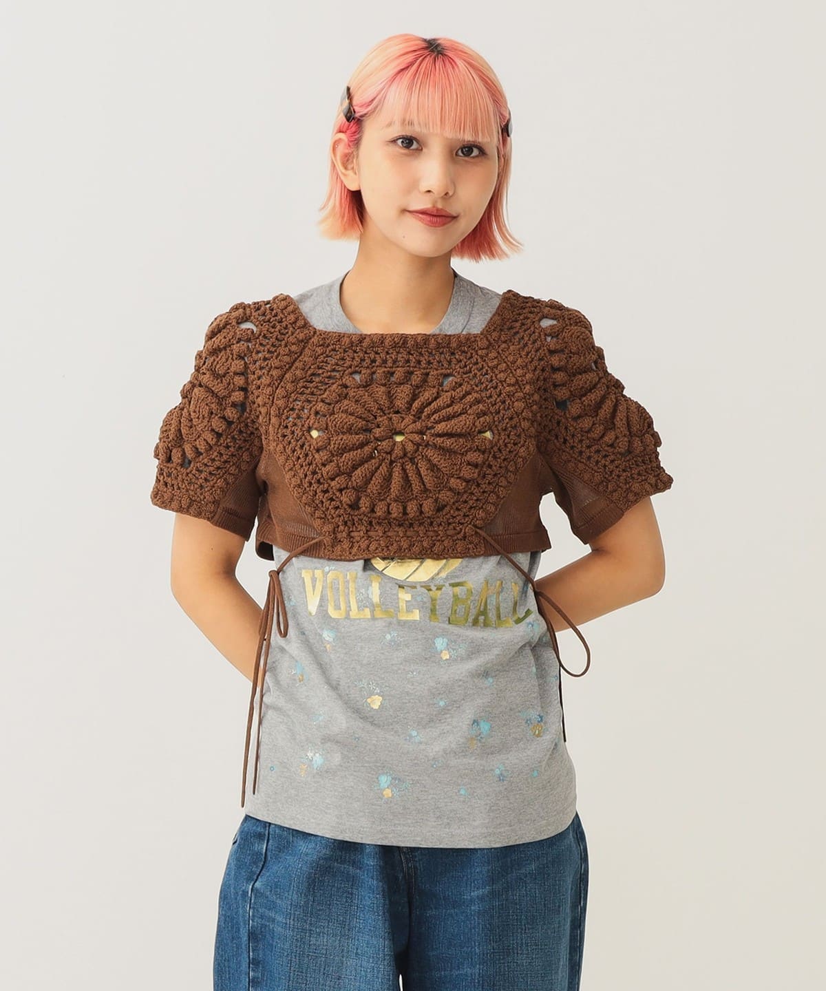 BEAMS COUTURE（ビームス クチュール）かぎ針ニット トップス 