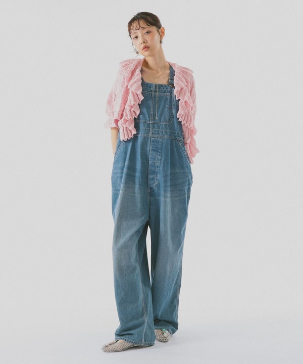 Eyelet Frill Knit Cardigan