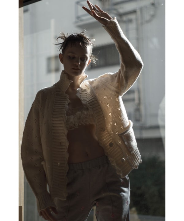 BEAMS COUTURE（ビームス クチュール）アイレット ニット ジャケット