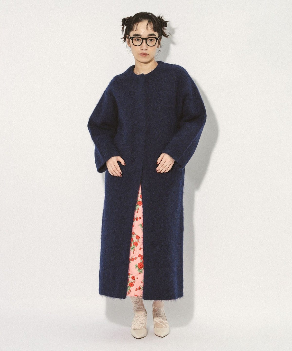 BEAMS COUTURE（ビームス クチュール）フード付き ニット コート