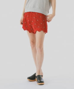 透かし編み ショート パンツ