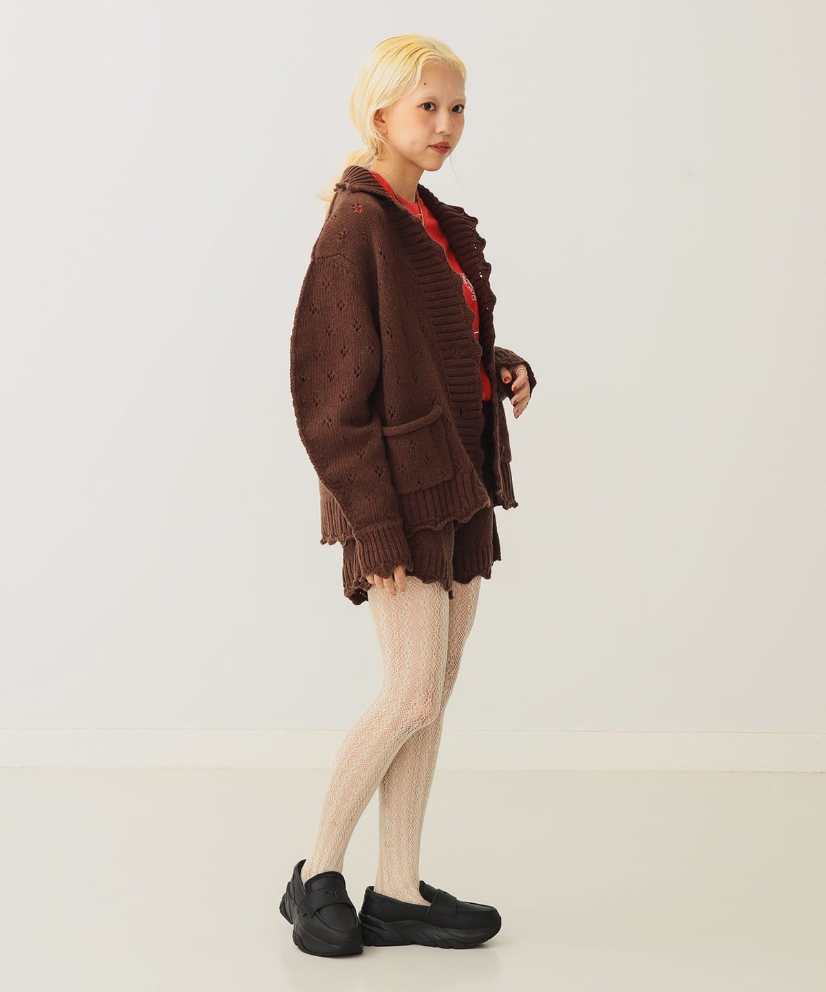 BEAMS COUTURE（ビームス クチュール）アイレット ニット ショート
