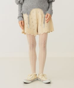 アイレット ニット ショートパンツ