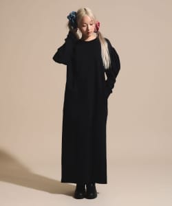 ボリューム袖 スウェットワンピース