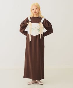 ボリューム袖 スウェットワンピース