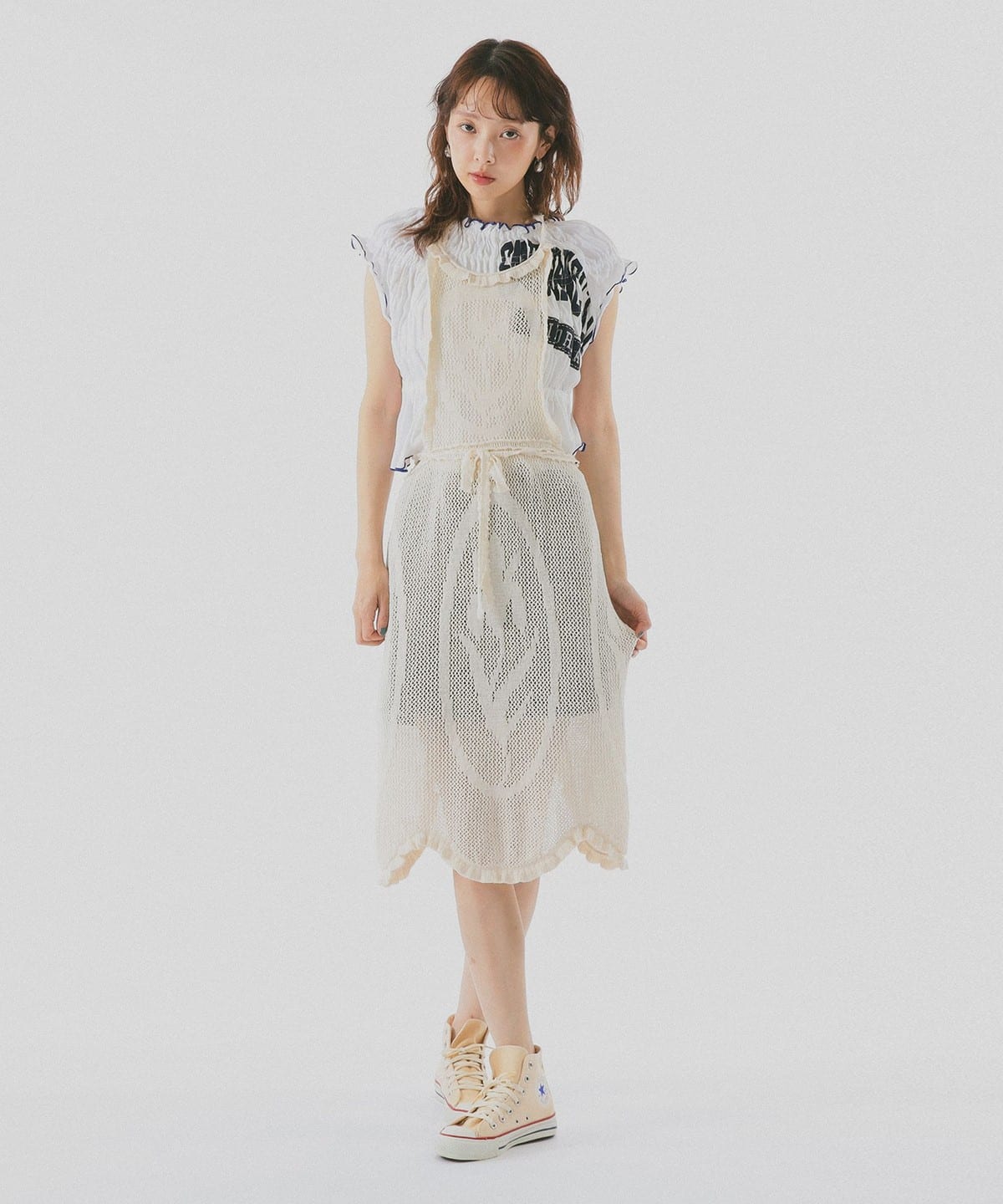 BEAMS COUTURE（ビームス クチュール）レース エプロン（ワンピース