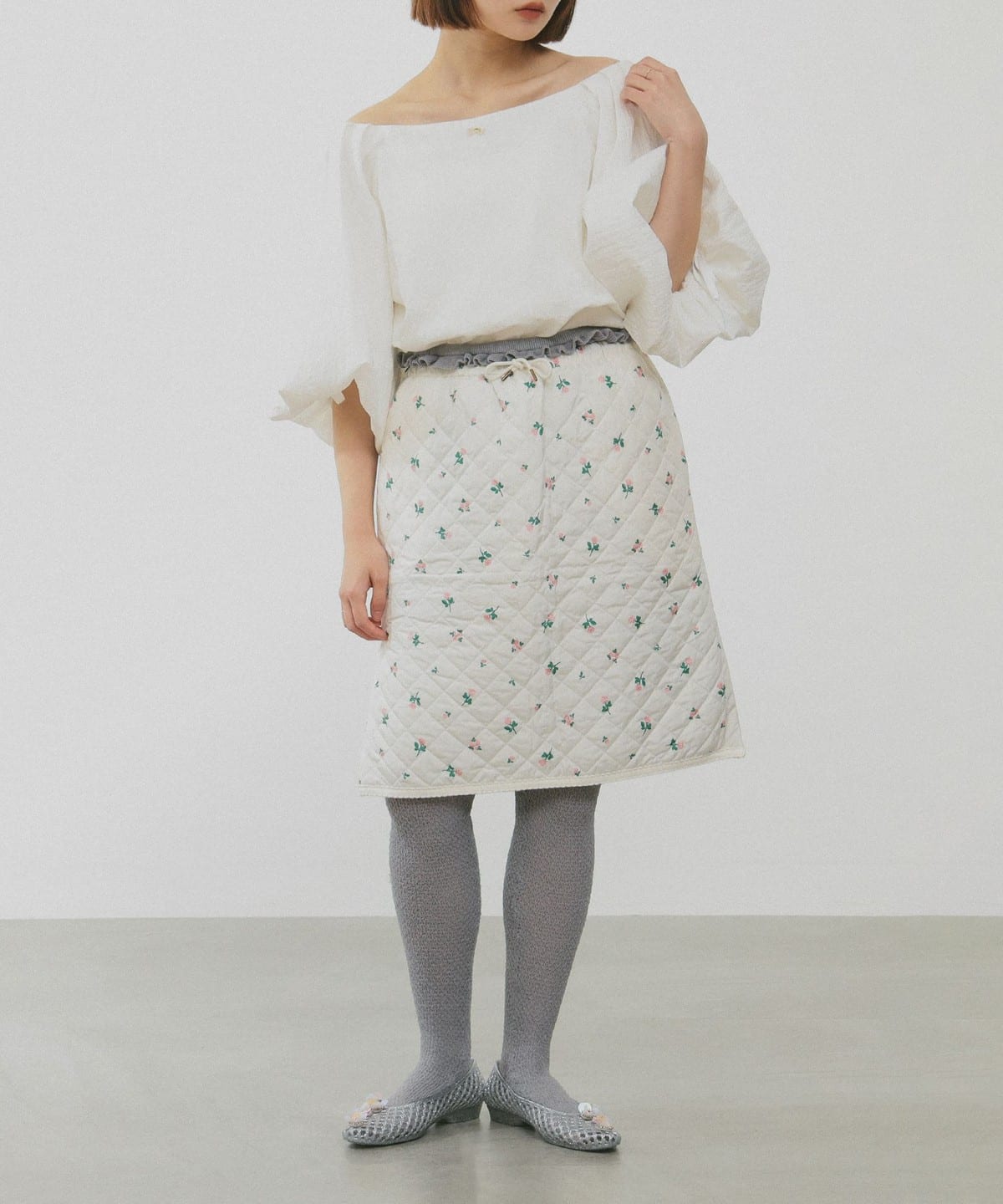 p*y様 売り切り特価【新品タグつき】ルルメリー × ビームス キルティングスカ BEAMS COUTURE（ビームス クチュール）RURU MARY'S / リバーシブル