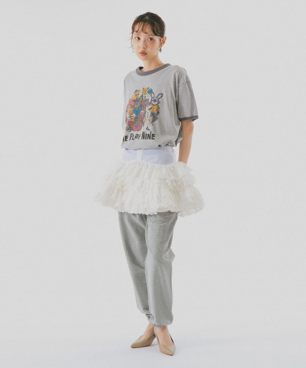 ボリューム レース コルセット スカート Model : H162 B72 W59 H88　Size : ONE SIZE