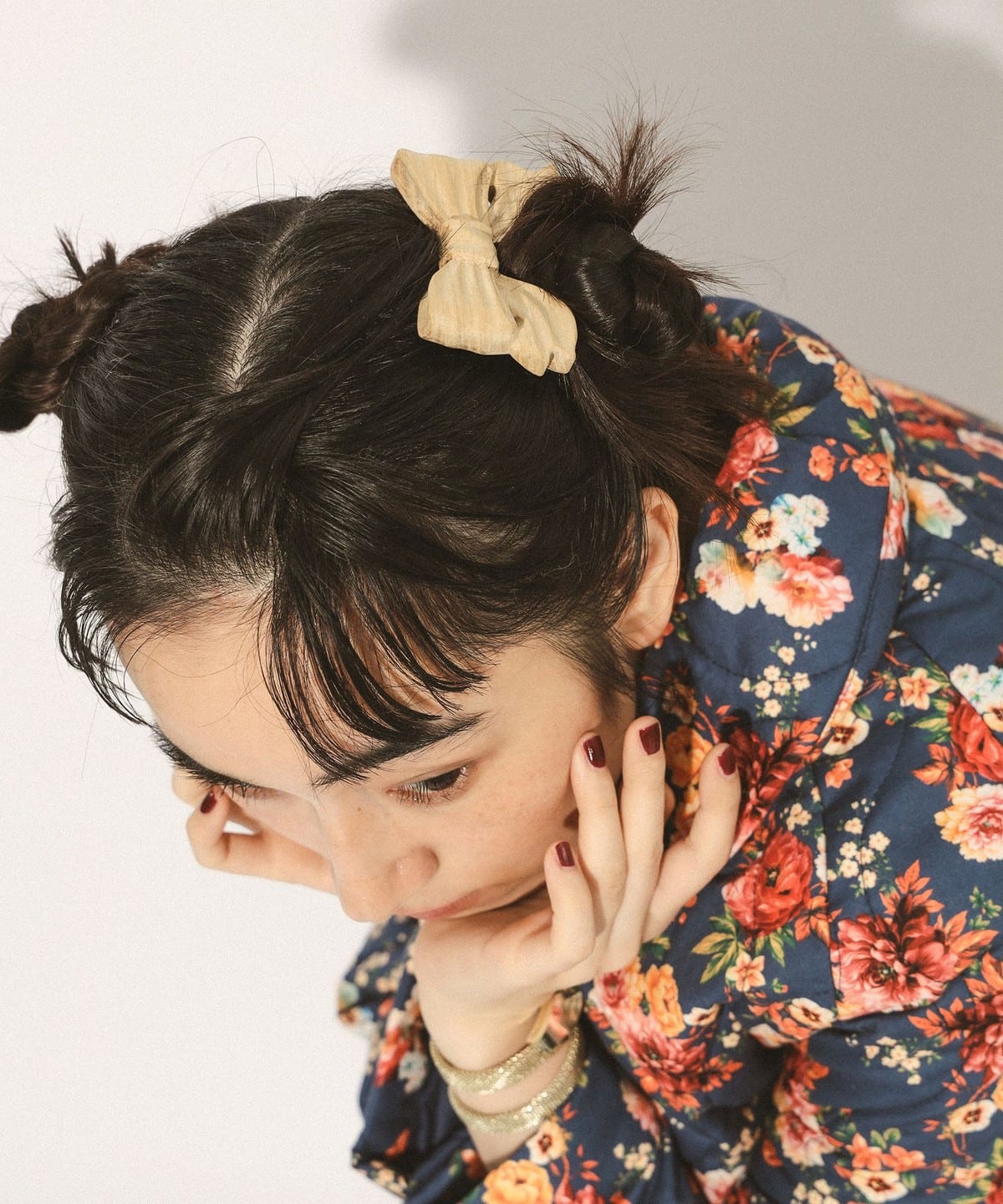 BEAMS COUTURE（ビームス クチュール）ウッド リボン バレッタ（ヘア