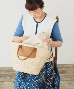 DEAN & DELUCA / 保冷ポーチ付 かごバッグ