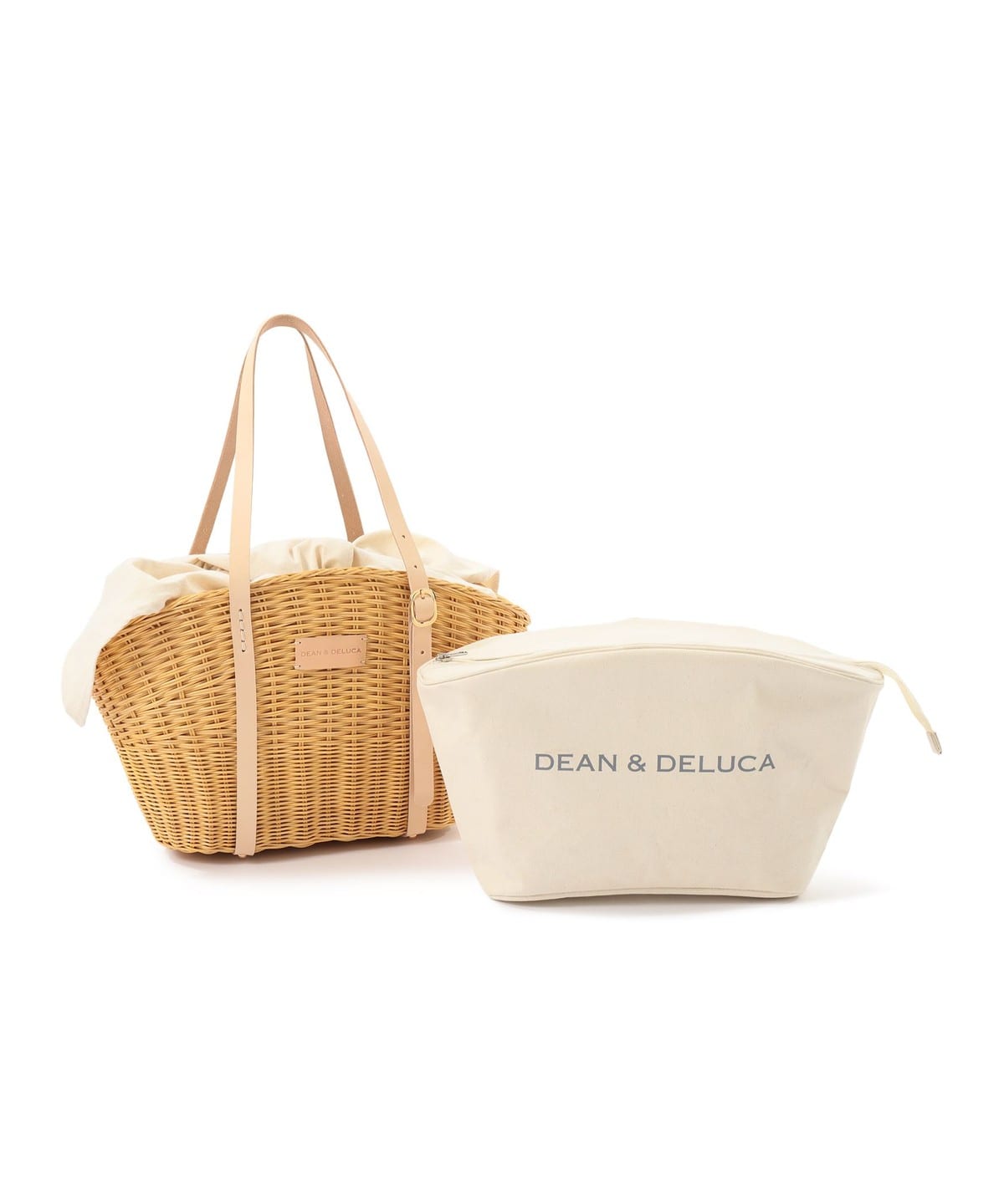 DEAN&DELUCA × BEAMS COUTUREラタンかごバッグ Mサイズ BEAMS COUTURE（ビームス クチュール）DEAN & DELUCA × BEAMS COUTURE