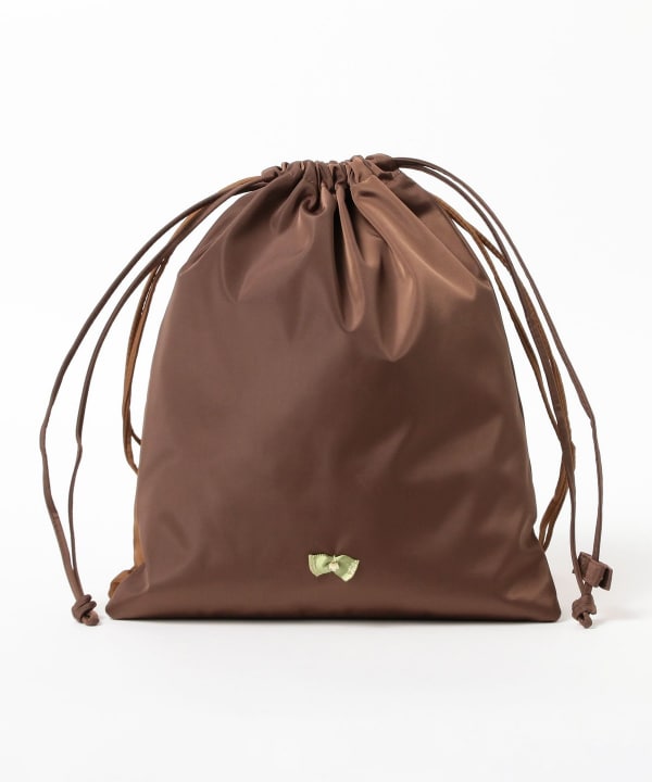 Two-tone drawstring bag
