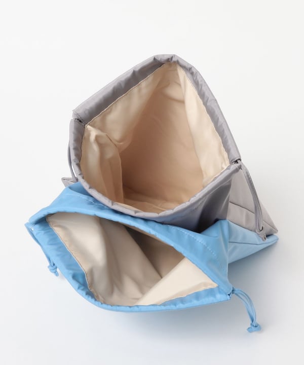 Two-tone drawstring bag