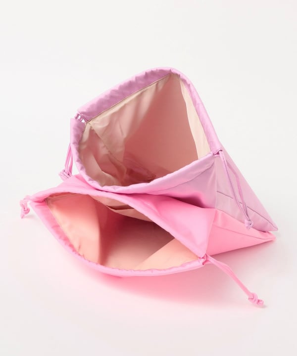 Two-tone drawstring bag