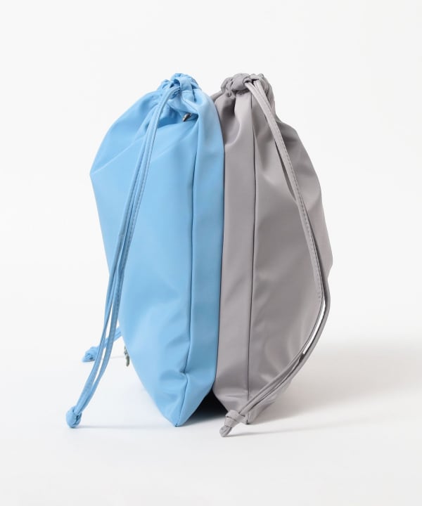 Two-tone drawstring bag