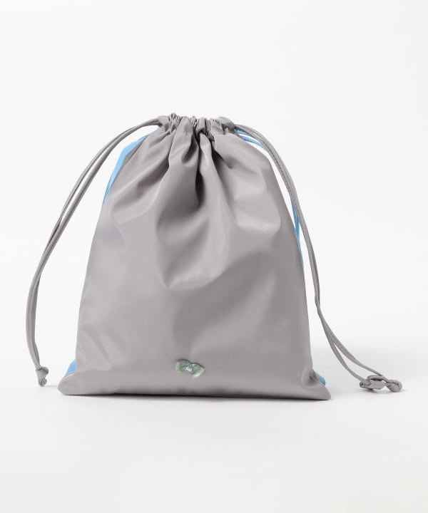 Two-tone drawstring bag
