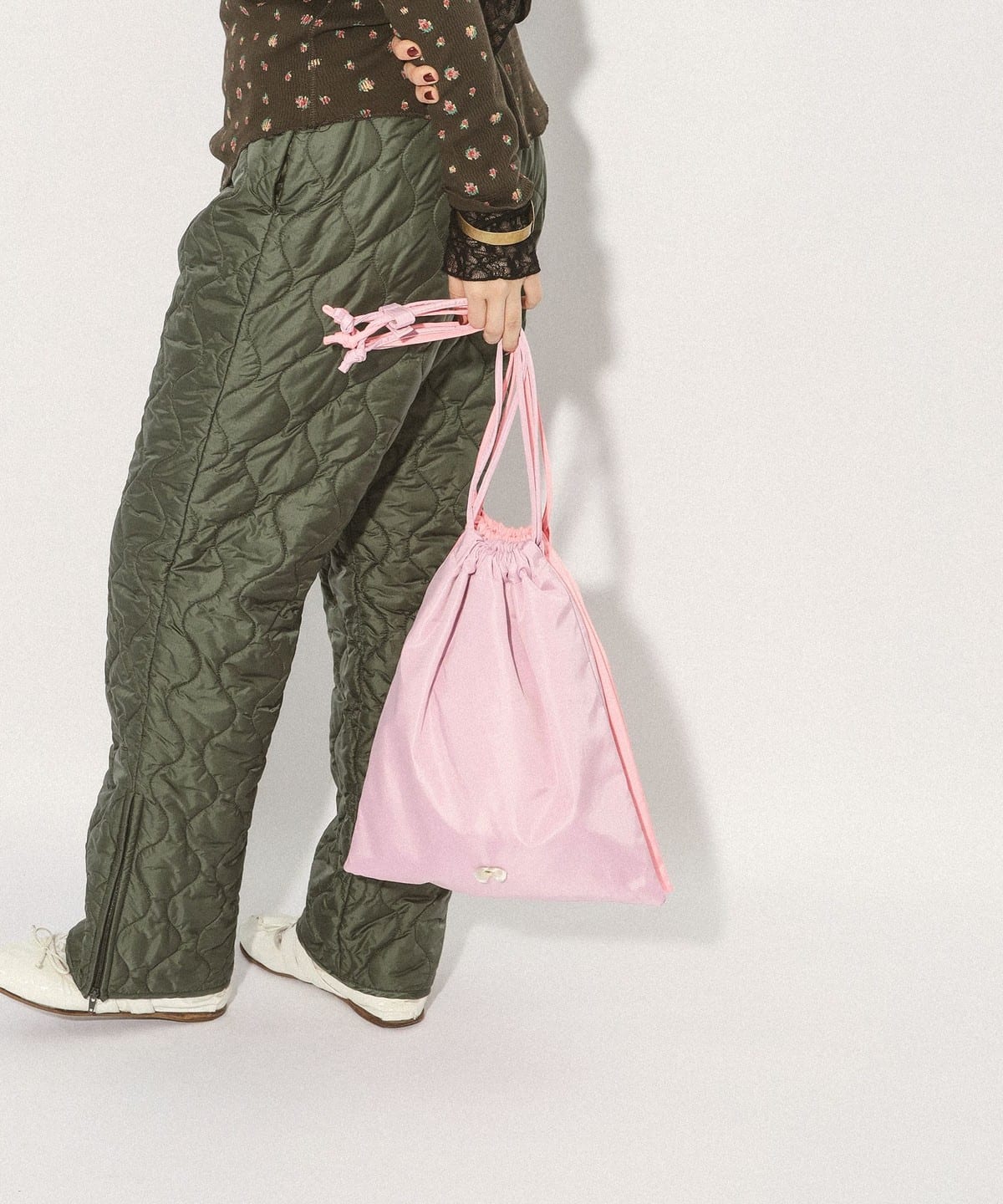 BEAMS COUTURE（ビームス クチュール）バイカラー 巾着 バッグ（バッグ