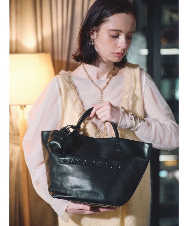 DEAN & DELUCA × BEAMS COUTURE / ハイブリッド F レザー トートバッグ
