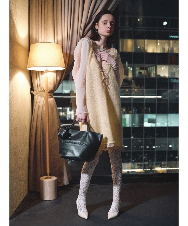 DEAN & DELUCA × BEAMS COUTURE / ハイブリッド F レザー トートバッグ