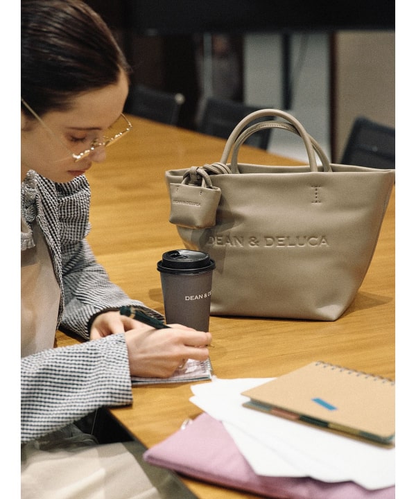 DEAN & DELUCA × BEAMS COUTURE / ハイブリッド F レザー トートバッグ