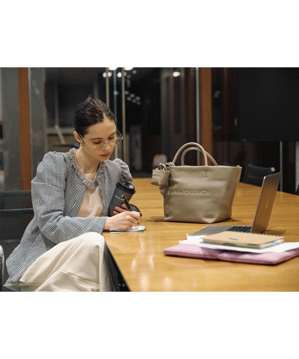 DEAN & DELUCA × BEAMS COUTURE / ハイブリッド F レザー トートバッグ