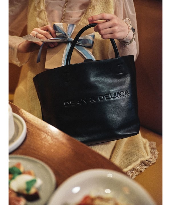 DEAN & DELUCA × BEAMS COUTURE / ハイブリッド F レザー トートバッグ