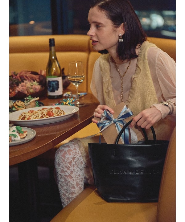 DEAN & DELUCA × BEAMS COUTURE / ハイブリッド F レザー トートバッグ