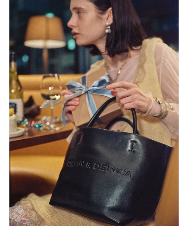 DEAN & DELUCA × BEAMS COUTURE / ハイブリッド F レザー トートバッグ