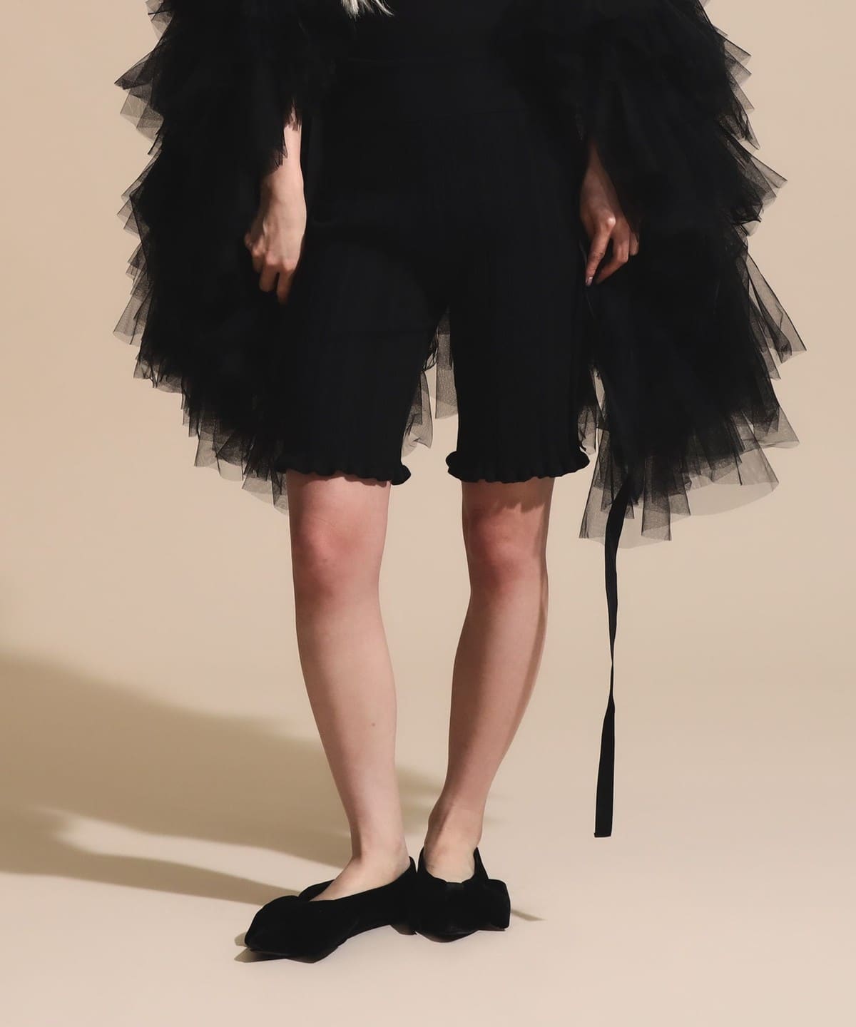 コットン ニット パンツ パンツ WOMEN BLACK ONE SIZE コットン ニット パンツ パンツ WOMEN BLACK ONE SIZE