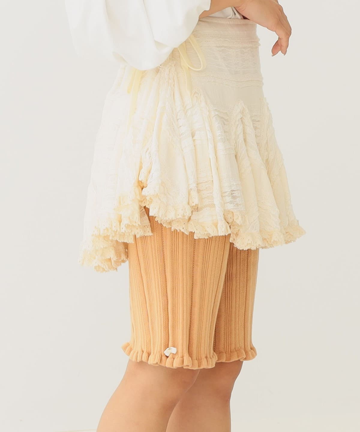 コットン ニット パンツ パンツ WOMEN CAMEL ONE SIZE コットン ニット パンツ パンツ WOMEN CAMEL ONE SIZE