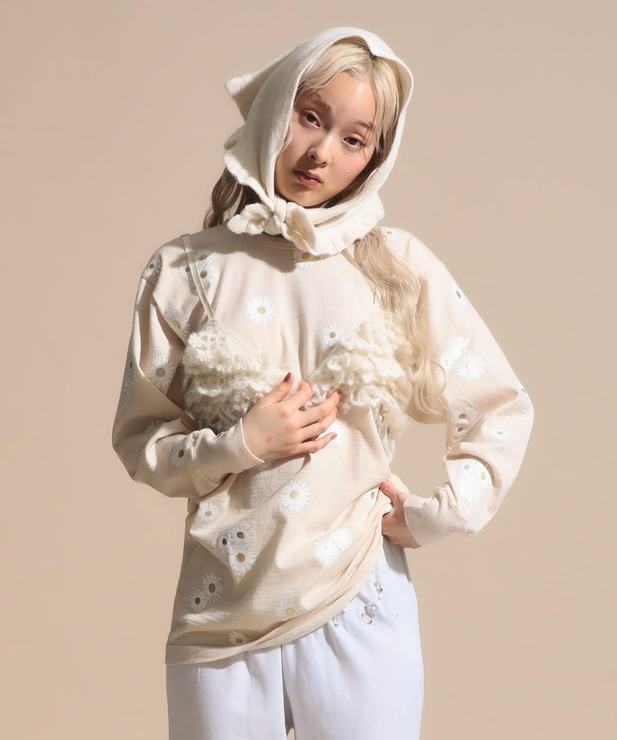 BEAMS COUTURE（ビームス クチュール）手編み モヘヤニットブラ