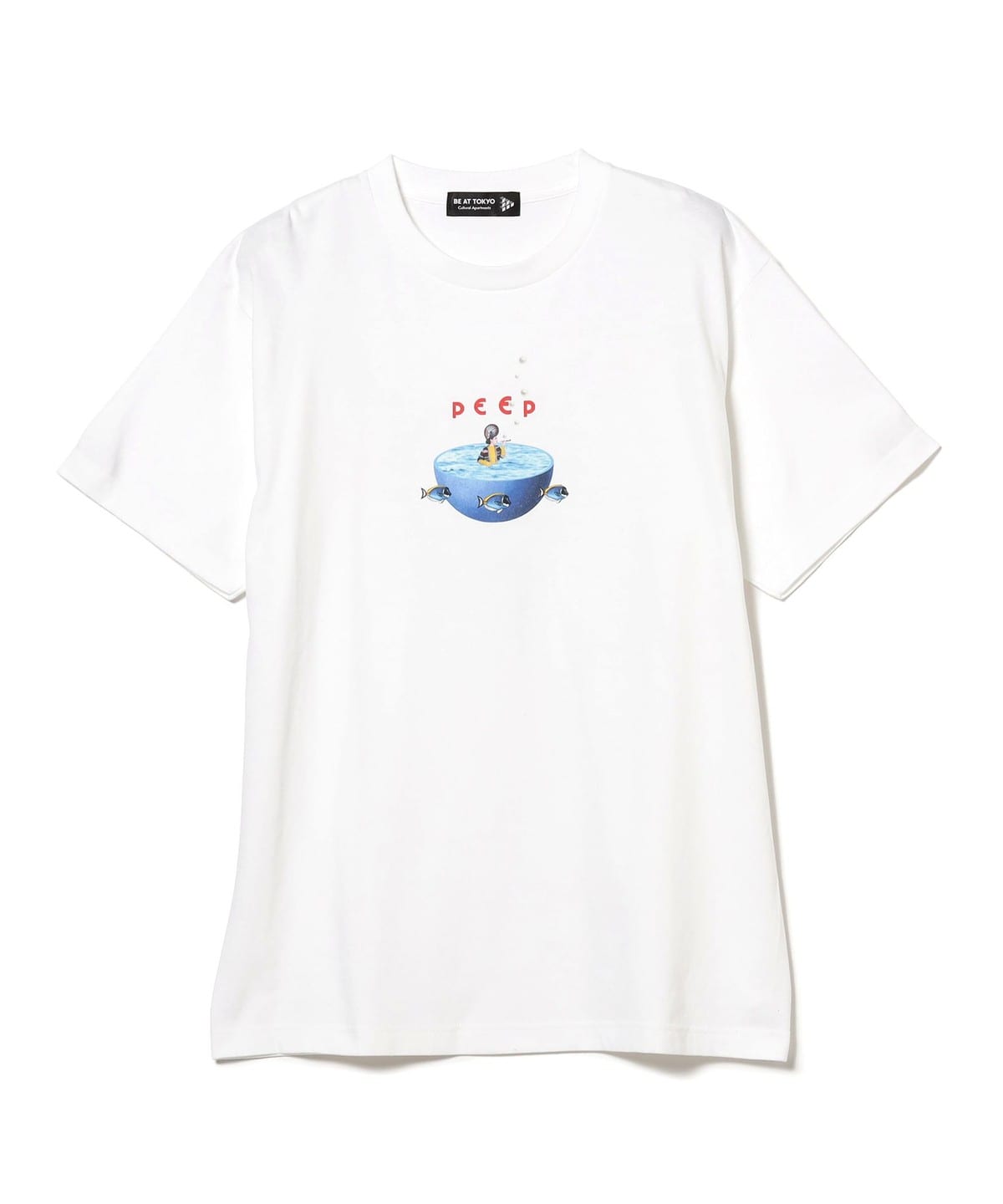 BE AT TOKYO ビー アット トーキョー / PEEP展 Tシャツ sea Tシャツ・カットソー MEN sea S BE AT TOKYO ビー アット トーキョー / PEEP展 Tシャツ sea Tシャツ・カットソー MEN sea S