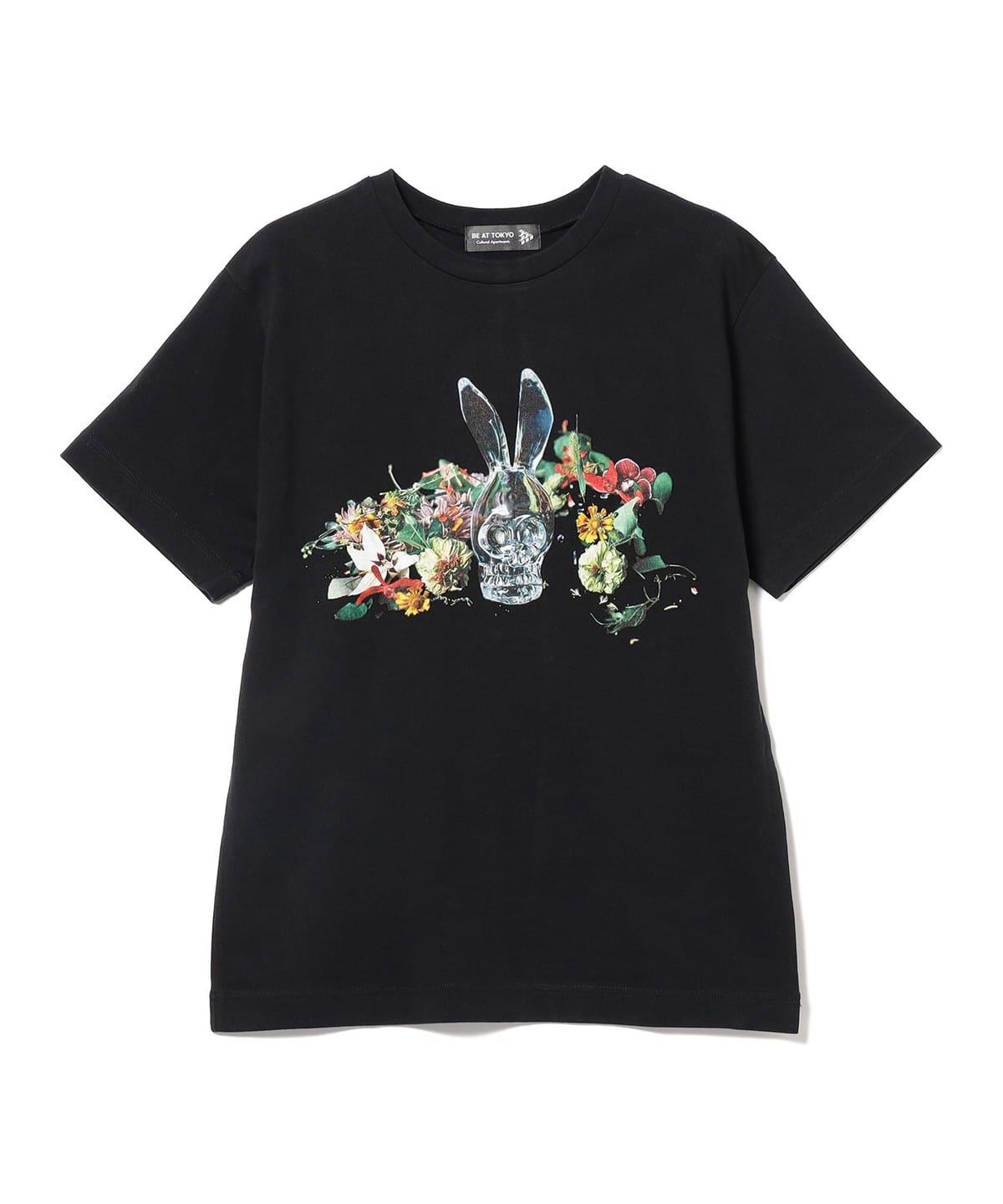 TAKAKO NOEL × BE AT TOKYO ビー アット トーキョー / フォトグラファーコラボレーション プリントクルーネックTシャツ 【ユニセックス】 Tシャツ・カットソー MEN BLACK S TAKAKO NOEL × BE AT TOKYO ビー アット トーキョー / フォトグラファーコラボレーション プリントクルーネックTシャツ 【ユニセックス】 Tシャツ・カットソー MEN BLACK S