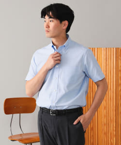 BEAMS F / COOLMAX(R)  男裝 紗羅織 扣領 短袖 襯衫