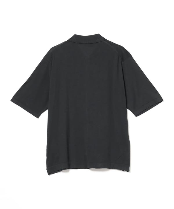 BEAMS F (BEAMS F) JOHN SMEDLEY / Cotton Front Open Knit Polo