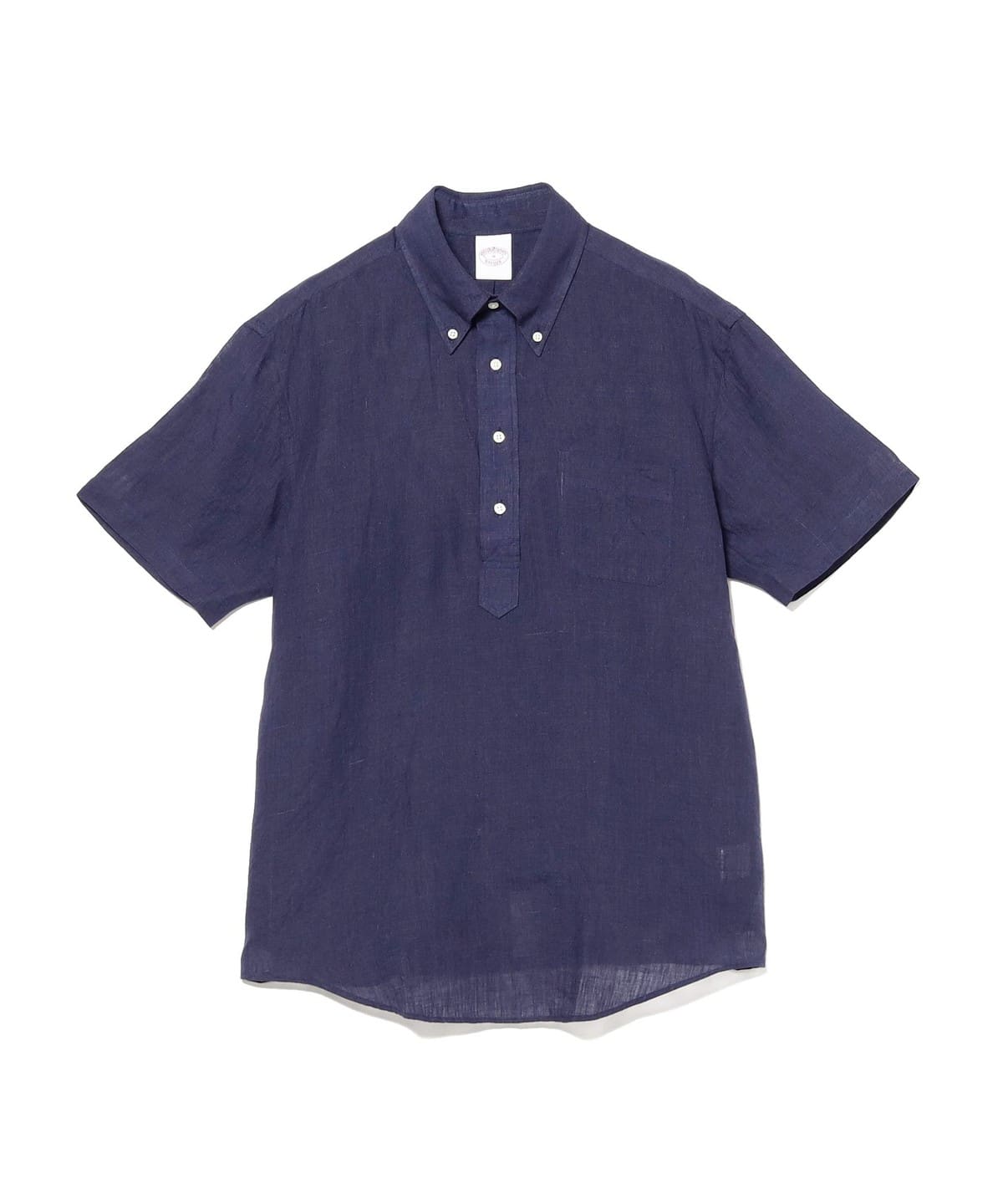 【別注】Brooks Brothers ブルックス ブラザーズ / リネン ソリッド ショートスリーブ プルオーバー ボタンダウン シャツ シャツ・ブラウス MEN NAVY/58 L 【別注】Brooks Brothers ブルックス ブラザーズ / リネン ソリッド ショートスリーブ プルオーバー ボタンダウン シャツ シャツ・ブラウス MEN NAVY/58 L