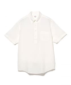 【別注】Brooks Brothers / リネン ソリッド ショートスリーブ プルオーバー ボタンダウン シャツ