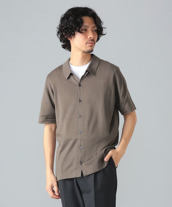 BEAMS F（ビームスF）JOHN SMEDLEY / FOLKE コットン フロント