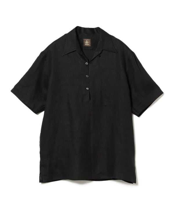 BEAMS GOLF パープルレーベル チェック長袖シャツ BEAMS F（ビームスF）【別注】Paul Stuart / リネン ハーフ