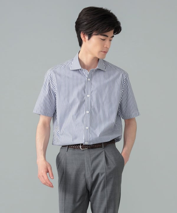 BEAMS F（ビームスF）ロンドンストライプ ショートスリーブ