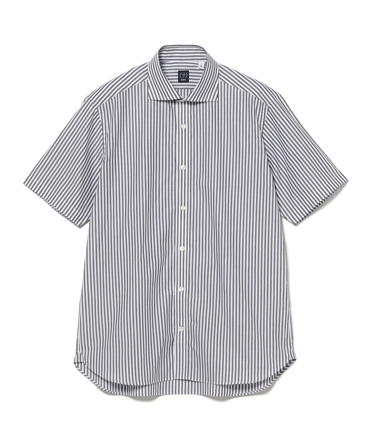 ロンドンストライプ ショートスリーブ カッタウェイカラーシャツ シャツ・ブラウス MEN NAVY S ロンドンストライプ ショートスリーブ カッタウェイカラーシャツ シャツ・ブラウス MEN NAVY S