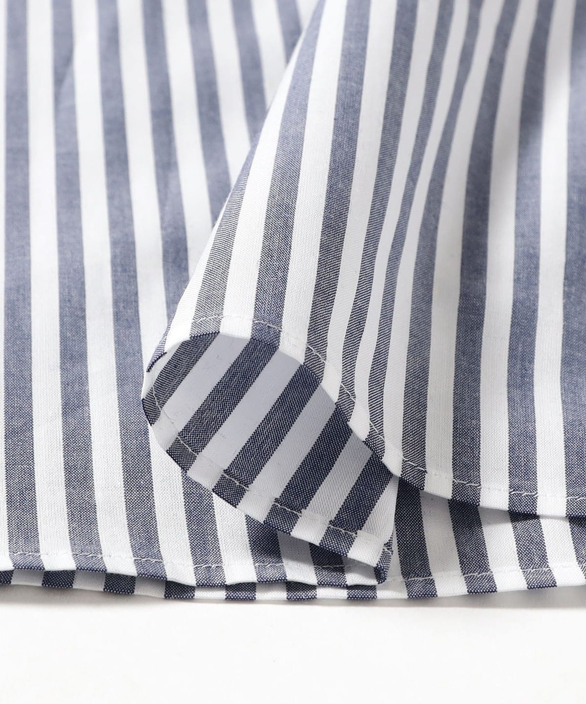 【NAVY】ロンドンストライプ ショートスリーブ カッタウェイカラーシャツ BEAMS F（ビームスF）ロンドンストライプ ショートスリーブ カッタ