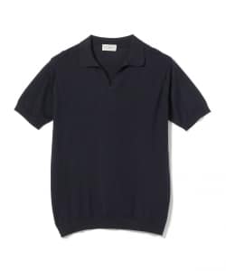 ▲JOHN SMEDLEY × BEAMS F / 別注 JATHAN 30ゲージ コットン スキッパーポロシャツ