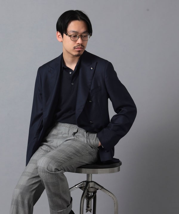 BEAMS F（ビームスF）JOHN SMEDLEY / REID コットン ポロシャツ