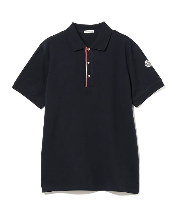 新品タグ付き】MONCLER ブラック ポロシャツ S - メルカリ