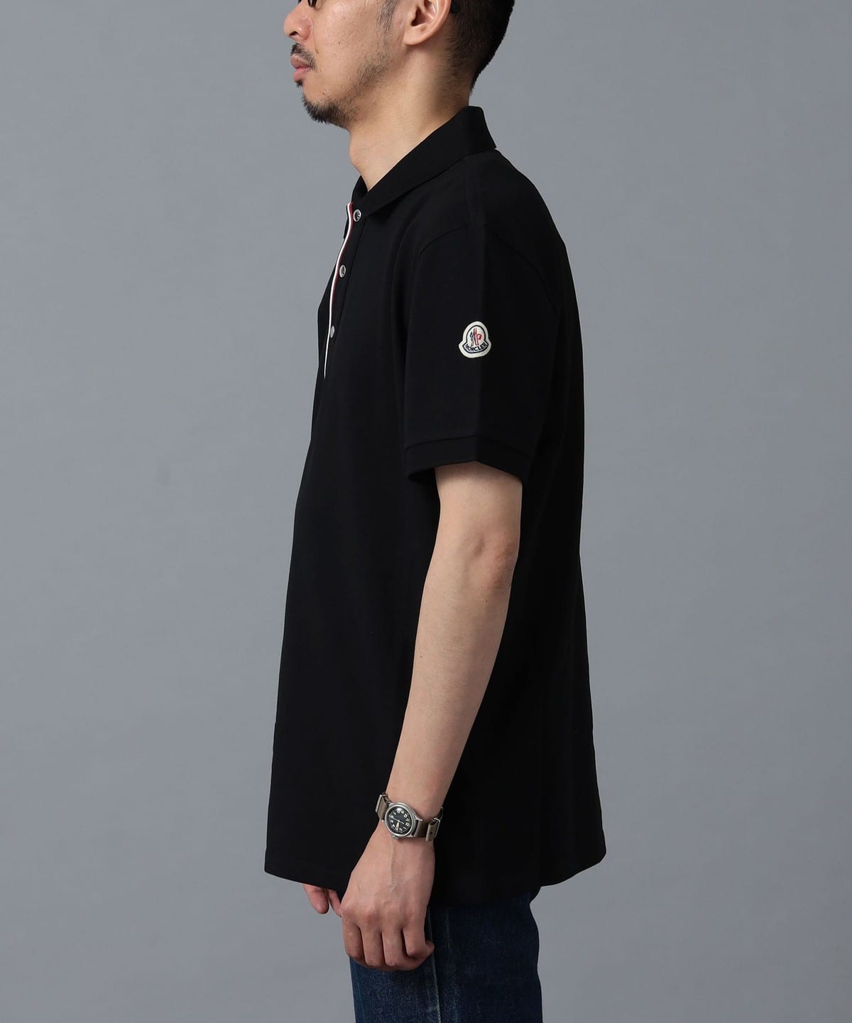 BEAMS F BEAMS / Snap button polo shirt (shirt MONCLER blouse